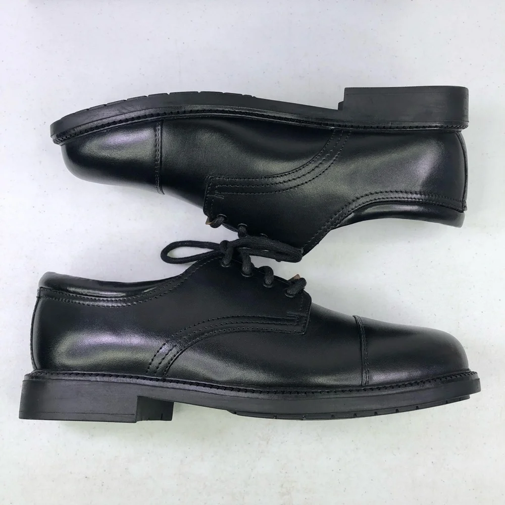 DOCKERS Gordon Black Leather Oxford Shoes